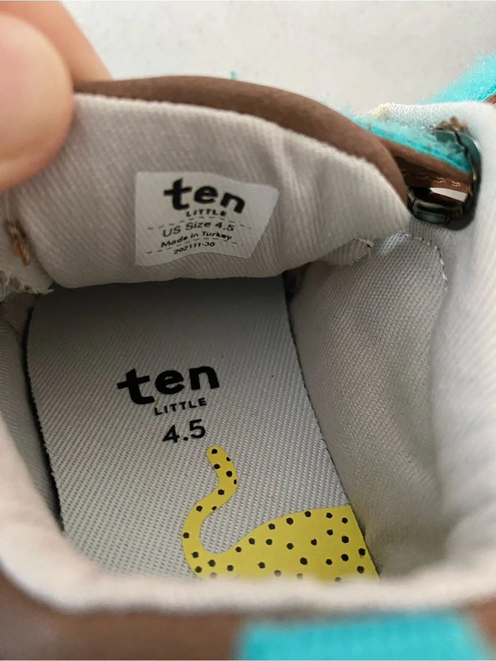 Ten Little Everyday Original Sneakers Mocha Brown Size 4.5